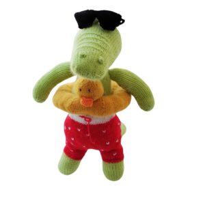 Muñeco cocodrilo y flotador
