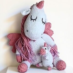 Unicornios de punto handmade