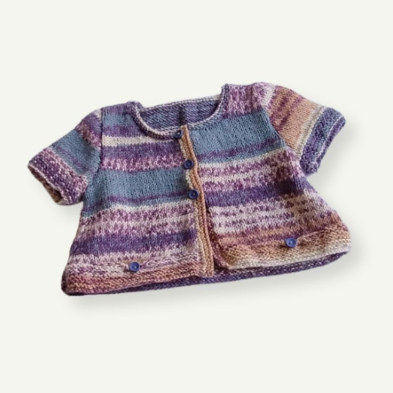 Chaqueta de bebé con manga corta