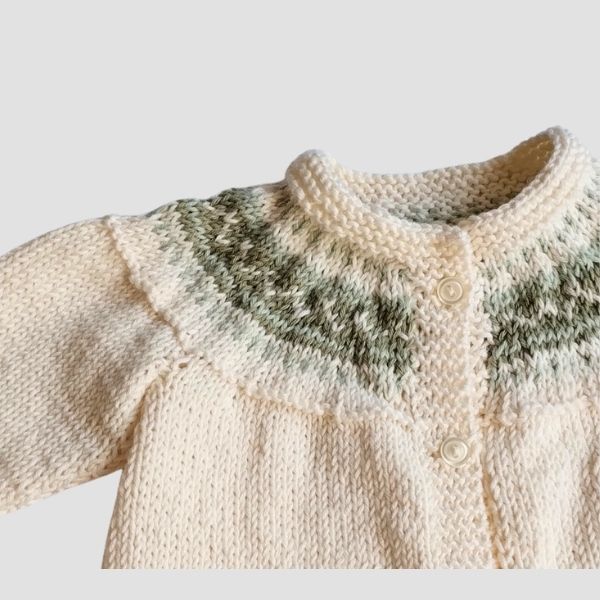 Chaqueta de bebé con cenefa - Imagen 2