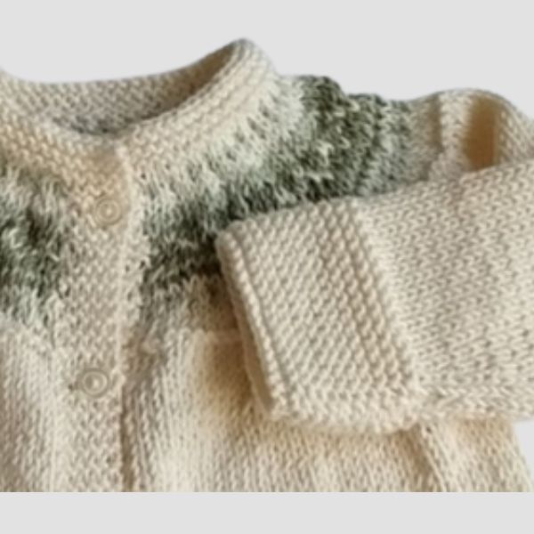 Chaqueta de bebé con cenefa - Imagen 3