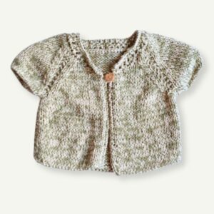 Chaqueta de bebé jaspeada