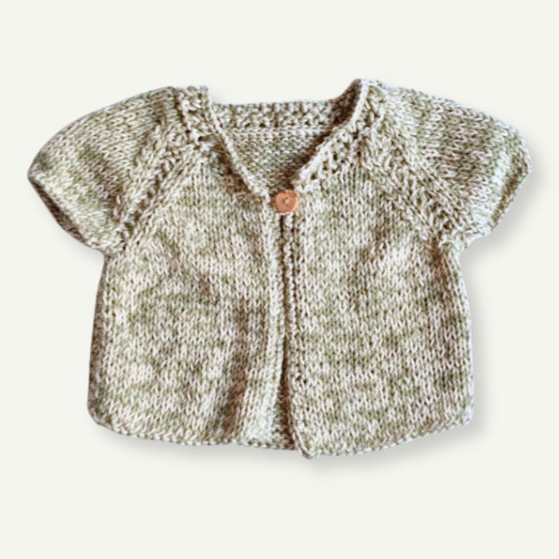 Chaqueta de bebé jaspeada